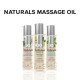 Масажна олія System JO – Naturals Massage Oil – Coconut & Lime з натуральними ефірними оліями 120 мл