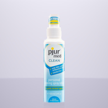 Очищаючий спрей pjur med CLEAN для ніжної шкіри та іграшок, антибактеріальний 100 мл