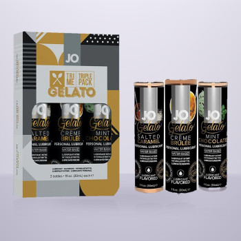 Набір System JO Tri-Me Triple Pack — Gelato (3×30 мл) три різні смаки серії Джелато