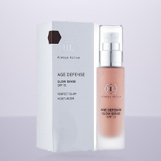 Увлажняющий крем с декор. эффектом Glow Sense SPF 15 AGE DEFENSE HOLY LAND 50 мл