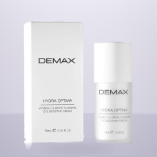 Зволожуючий крем для зони навколо очей «Вітамін С та білі квіти» Demax 15 мл