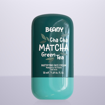 Матуючий крем для обличчя "Матча" Beany, 50 мл
