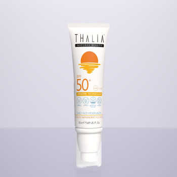 Сонцезахисний зволожуючий крем-протектор для обличчя з SPF 50+ THALIA, 50 мл