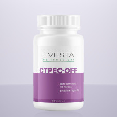 Дієтична добавка для покращення настрою та сну "Стрес-Off" LIVESTA, 60 таблеток
