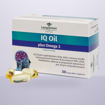 Дієтична Добавка "IQ Oil + Омега 3" Langsteiner, 30 капсул