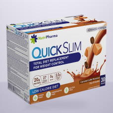 Коктейль Quick Slim "Карамельний лате", 30 саше по 23 г