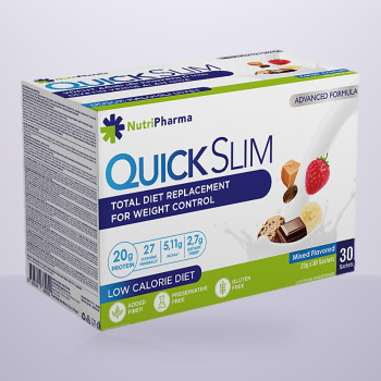 Коктейль Quick Slim "Мікс смаків", 30 саше по 23 г