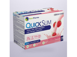 Коктейль Quick Slim "Полуниця з вершками", 30 саше по 23 г