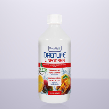Дієтична добавка для покращення мікроциркуляції Drenlife Linfodren зі смаком манго, 500 мл