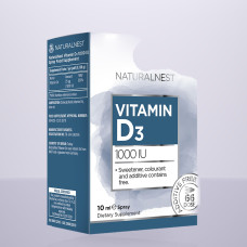 Дієтична добавка "Вітамін D3" NATURALNEST 1000 UI у спреї, 10 мл