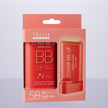 Сонцезахисний ВВ крем-стік для обличчя з SPF 50 Thalia Medium Dark, 20 мл
