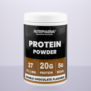 Протеїновий коктейль Nutripharma "Подвійний шоколад", 464 г