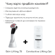 Мікрострумовий RF Lifting Масажер для обличчя Skin Lifting 7.0 Pink - EMS, LED (Japan)