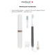 Відбілювальна звукова зубна щітка MEDICA+ Lux 10ХN Aluminum Portable Grey (Japan)