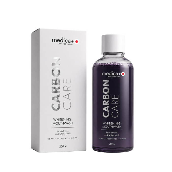 Відбілюючий ополіскувач для ротової порожнини MEDICA+ Carbon Carе