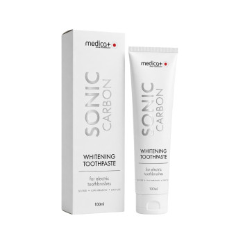 Відбілююча зубная паста MEDICA+ Sonic-Carbon, 90 мл (Для електричних зубних щіток)