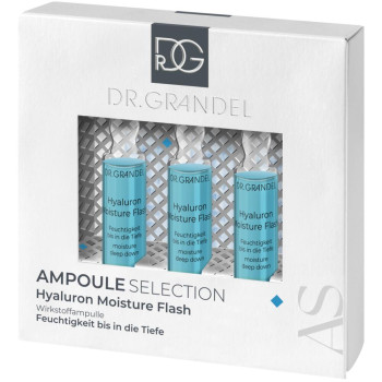 Hyaluron Moisture Flash Миттєве зволоження з мікрогіалуроновою кіслотою Dr. Grandel 3 x 3 мл