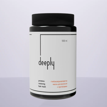 Глибоковідновлююча маска для волосся з протеїнами Protein restoring hair mask Deeply 1000 мл