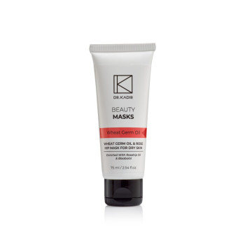 Маска з олією зародків пшениці для сухої шкіри Wheat Germ Oil And Rose Hip Mask For Dry Skin Dr. Kadir 75 мл