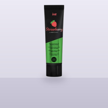 Лубрикант на водній основі Intt Strawberry (100 мл), смак і аромат полуниці, без цукру