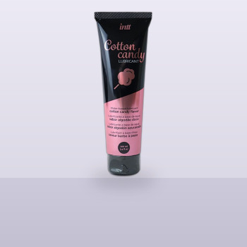 Лубрикант на водній основі Intt Cotton Candy (100 мл) зі смаком солодкої вати, густий і ковзний