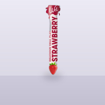 Лубрикант на водній основі Wet Oral Play Strawberry (30 мл), їстівний, без цукру
