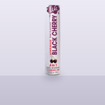 Розігрівальний лубрикант на водній основі Wet Warming Black Cherry 4 in 1, без цукру (30 мл)