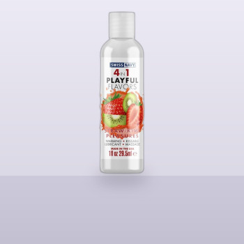 Лубрикант на водній основі Swiss Navy 4 in 1 Straw-Kiwi Pleasures 29,5 мл