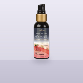 Лубрикант гібридний Sensuva Hybrid Strawberry (57 мл) без цукру, придатний для оральних ласк