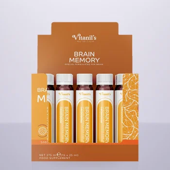 Дієтична добавка для покращення роботи мозку та пам'яті Vitanil's, 15 шт.х25 мл