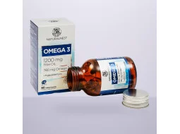 Дієтична добавка "Omega 3 з риб'ячим жиром" NATURALNEST, 60 желатинових капсул
