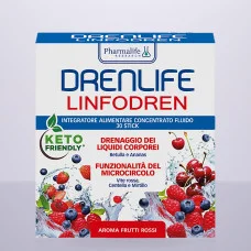 Дієтична добавка Drenlife "Лімфодренаж" зі смаком червоних фруктів, 30 стіків по 10 мл